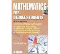 Mathematics for Degree Students for B.Sc. 1st Year