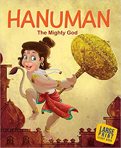 Large Print: Hanuman The Mighty God-Indian Mythology