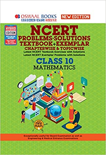 Oswaal NCERT Problems - Solutions (Textbook + Exemplar) Class 10 Mathematics Book