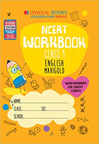 Oswaal NCERT Workbook Class 1 English Marigold Book